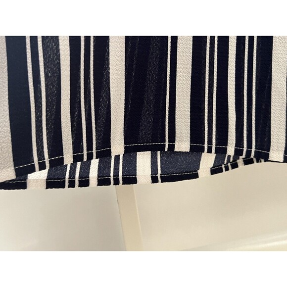 Jumpsuit Womens S Navy White Stripe Elastic Waist Easy Flattering Fit & Care - Picture 11 of 15